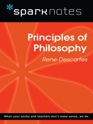 cover image of Principles of Philosophy (SparkNotes Philosophy Guide)
